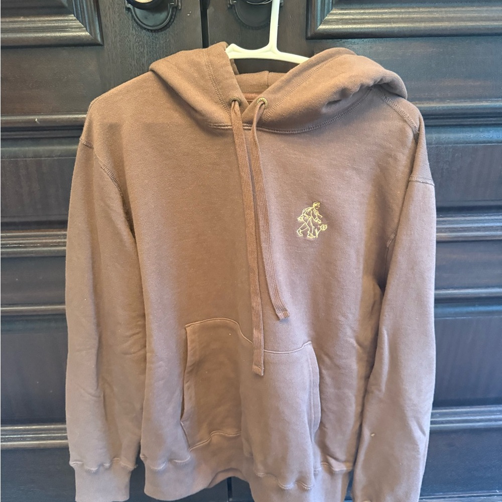 Aime Leon Dore Brown Hoodie with Embroidered Detail